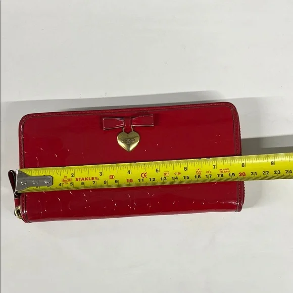 Coach Red Monogram Wallet - Picture 9 of 12